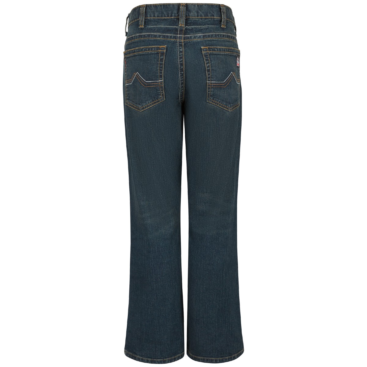 Bulwark Men’s Relaxed Fit Bootcut Jean with Stretch in Denim